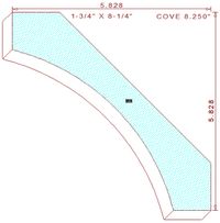 Cove Moulding 8-1/4" Cove Moulding 8-1/4"