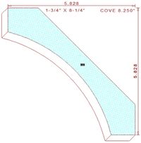 Cove Moulding 8-1/4"