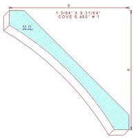 Cove 8-31/64" - 1 Cove 8-31/64" - 1