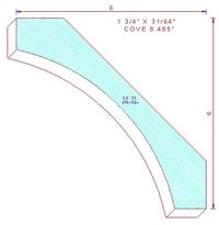 Cove 8-31/64" Cove 8-31/64"