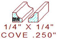 Cove 1/4" Cove 1/4"