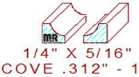 Cove 5/16" - 1 Cove 5/16" - 1