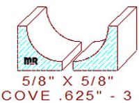 Cove 5/8" - 3 Cove 5/8" - 3