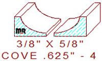 Cove 5/8" - 4 Cove 5/8" - 4