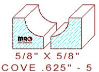 Cove 5/8" - 5 Cove 5/8" - 5