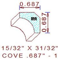 Cove 11/16" - 1 Cove 11/16" - 1