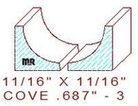 Cove 11/16" - 3 Cove 11/16" - 3