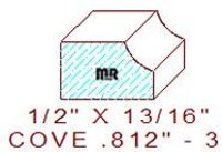 Cove 13/16" - 3 Cove 13/16" - 3