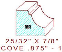 Cove 7/8" - 1 Cove 7/8" - 1