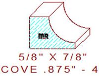Cove 7/8" - 4 Cove 7/8" - 4