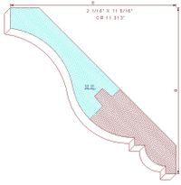 Crown Moulding 11-5/16" Crown Moulding 11-5/16"