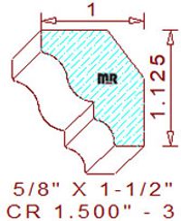 Crown 1-1/2" - 3 Crown 1-1/2" - 3