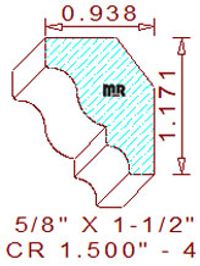 Crown 1-1/2" - 4 Crown 1-1/2" - 4