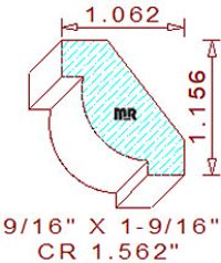 Crown 1-9/16" Crown 1-9/16"