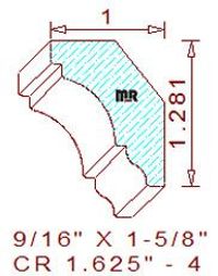 Crown 1-5/8" - 4 Crown 1-5/8" - 4