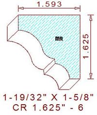 Crown 1-5/8" - 6 Crown 1-5/8" - 6