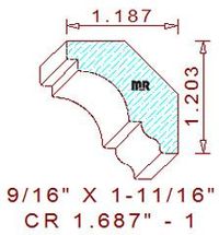 Crown 1-11/16" - 1 Crown 1-11/16" - 1