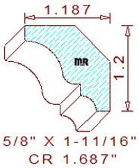 Crown 1-11/16" Crown 1-11/16"