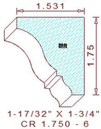 Crown 1-3/4" - 6 Crown 1-3/4" - 6