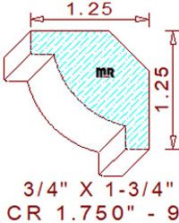 Crown 1-3/4" - 9 Crown 1-3/4" - 9