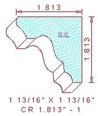 Crown 1-13/16" - 1 Crown 1-13/16" - 1