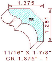 Crown 1-7/8" - 1 Crown 1-7/8" - 1