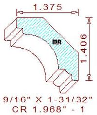 Crown 1-31/32" - 1 Crown 1-31/32" - 1