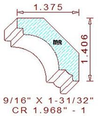 Crown 1-31/32" - 1