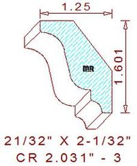 Crown 2-1/32" - 3 Crown 2-1/32" - 3
