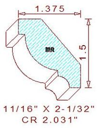 Crown 2-1/32" Crown 2-1/32"