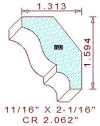 Crown 2-1/16" Crown 2-1/16"