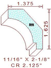 Crown 2-1/8" Crown 2-1/8"