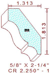 Crown 2-1/4" - 1 Crown 2-1/4" - 1