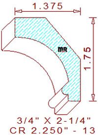 Crown 2-1/4" - 13 Crown 2-1/4" - 13