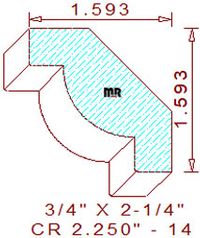 Crown 2-1/4" - 14 Crown 2-1/4" - 14