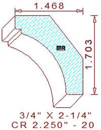 Crown 2-1/4" - 20 Crown 2-1/4" - 20