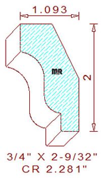 Crown 2-9/32" Crown 2-9/32"