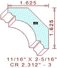 Crown 2-5/16" - 3 Crown 2-5/16" - 3