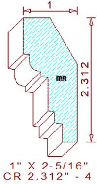 Crown 2-5/16" - 4 Crown 2-5/16" - 4