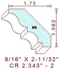 Crown 2-11/32" - 2 Crown 2-11/32" - 2