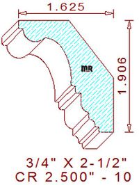 Crown 2-1/2" - 10 Crown 2-1/2" - 10