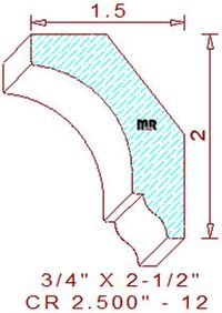 Crown 2-1/2" - 12 Crown 2-1/2" - 12