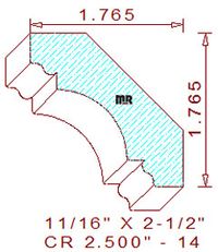 Crown 2-1/2" - 14 Crown 2-1/2" - 14