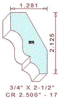 Crown 2-1/2" - 17 Crown 2-1/2" - 17