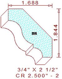 Crown 2-1/2" - 2 Crown 2-1/2" - 2