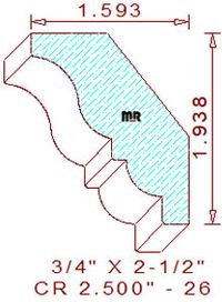 Crown 2-1/2" - 26 Crown 2-1/2" - 26