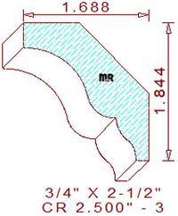 Crown 2-1/2" - 3 Crown 2-1/2" - 3