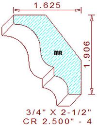 Crown 2-1/2" - 4 Crown 2-1/2" - 4