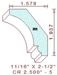 Crown 2-1/2" - 5 Crown 2-1/2" - 5