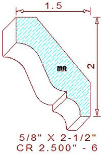 Crown 2-1/2" - 6 Crown 2-1/2" - 6